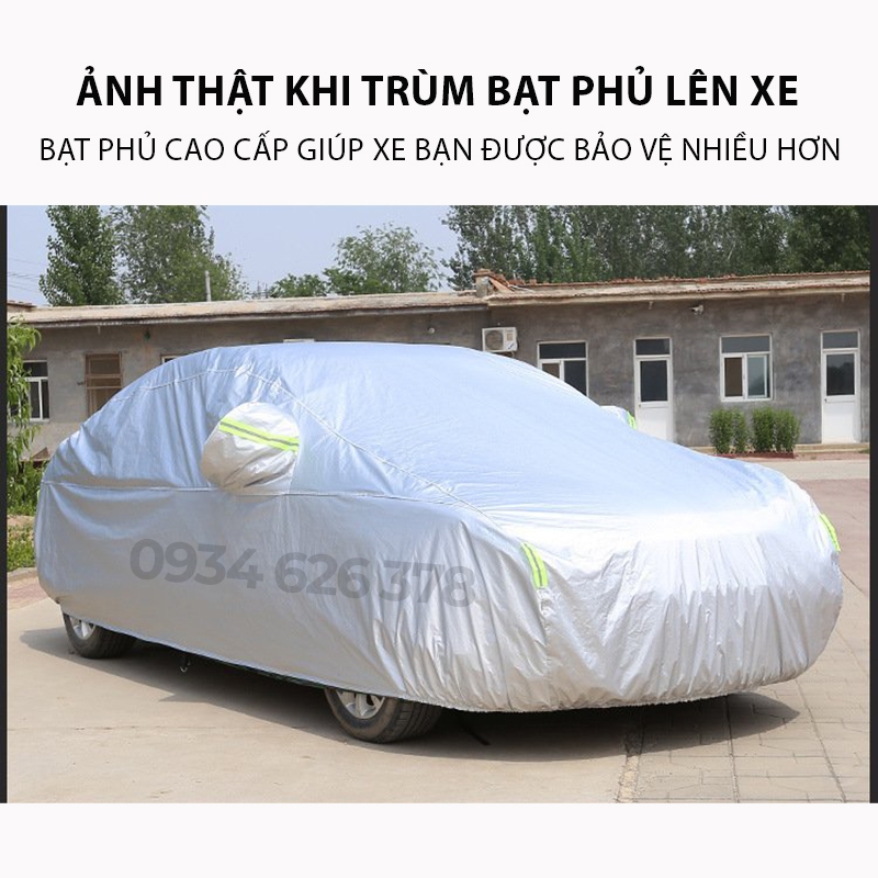 Bạt vải dù oxford bảo vệ xe ô tô từ 4-7 chỗ phủ trùm kín cao cấp, áo bạc che trùm oto,xe hơi bền dày dặn