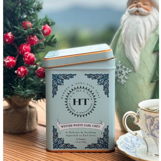 [date 2/2025] Trà bá tước trắng Winter White Harney and Sons hộp thiếc date 2024