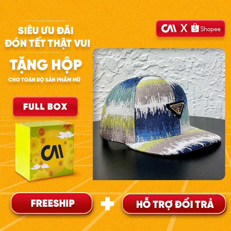 Mũ snapback colorful CAPMAN lưỡi ngang CM70