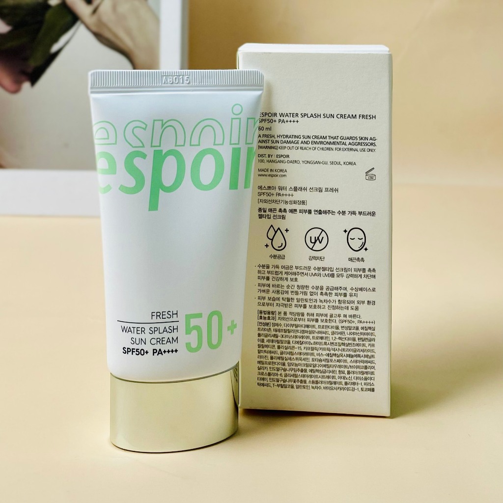 Kem chống nắng Espoir Fresh Water Splash Sun Cream SPF50+ PA++++  20ml & 60 ml