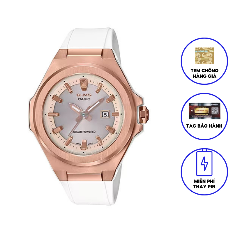 Đồng Hồ Nữ Dây Nhựa Chính Hãng Casio BABYG MSG-S500G-7A2DR