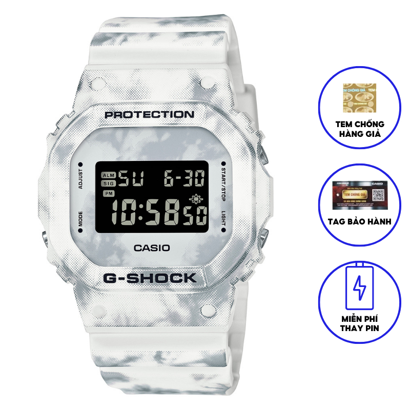 Đồng Hồ Casio Nam Dây Nhựa GSHOCK DW-5600GC-7DR Chính Hãng
