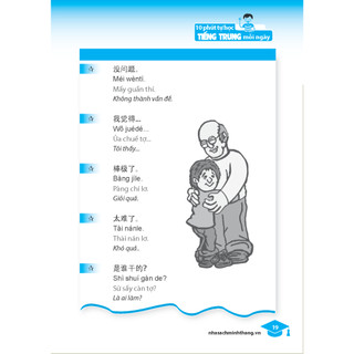 Sách - 10 phút tự học tiếng Trung mỗi ngày (các chủ đề giao tiếp thông dụng và hiện đại)