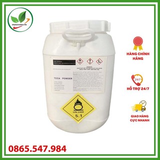 Tcca dạng bột 90% trung quốc xử lý nước và xử lý hồ bơi. thùng 25kg