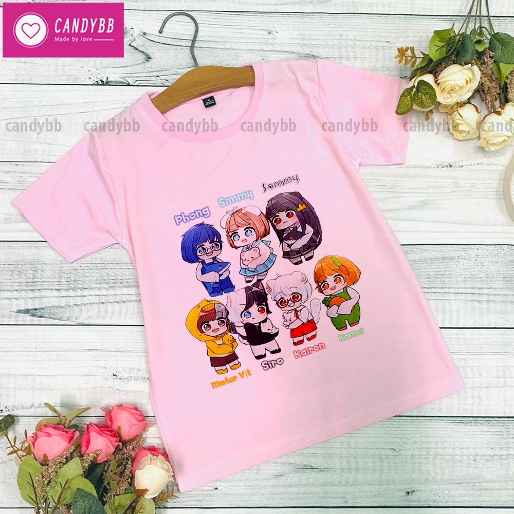 Áo thun bé gái Hero team màu hồng