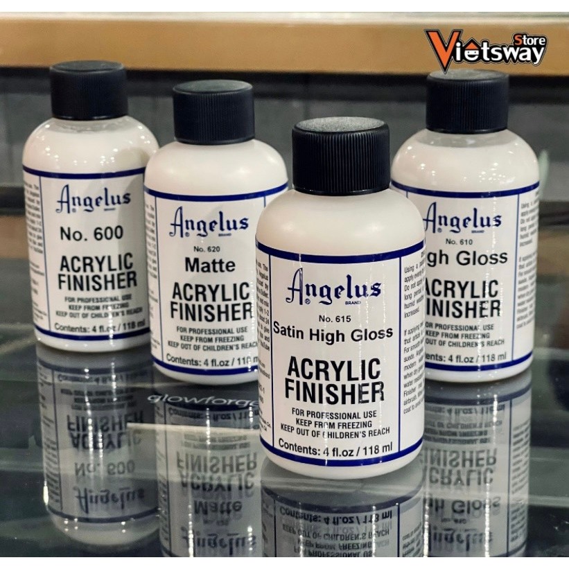 Sơn hoàn thiện Angelus cho chất liệu da-Acrylic Finisher chai 4Oz -118ml