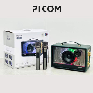 Loa Karaoke Bluetooth Peterhot-A66 Picom Kèm 2 Micro Cao Cấp