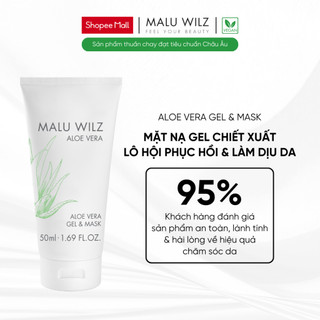 Mặt nạ dạng gel làm dịu cho mọi loại da malu wilz aloe vera gel & mask 50ml