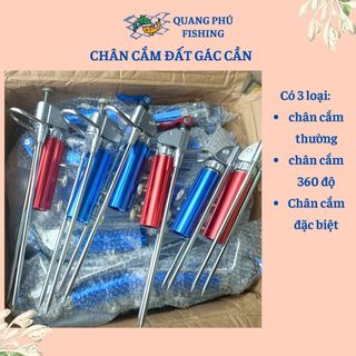 Chân cắm đất gác cần, chống cần câu đài dùng để cắm xuống đất, cắm ghế câu cá, xoay 180, 360 độ