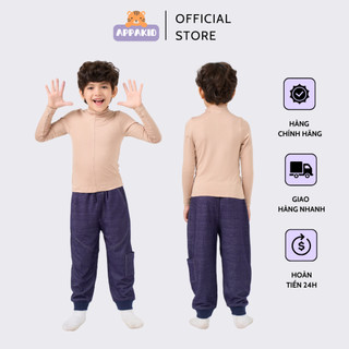Quần thun bé trai [APPA KID] Quần dài màu bò cho bé trai chất liệu mềm mại cao cấp, giả jeans trẻ em co giãn nhẹ