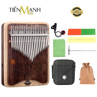 [Chính Hãng] Đàn Kalimba 21 Phím Hluru KZ21-BlackWalnut - Nhạc Cụ Tiến Mạnh Music KZ21