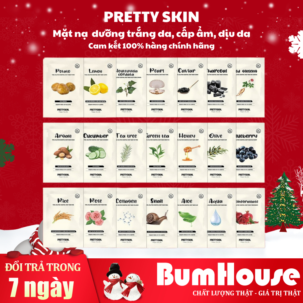 Mặt Nạ Giấy Dưỡng Da Hàn Quốc Pretty Skin 23ml