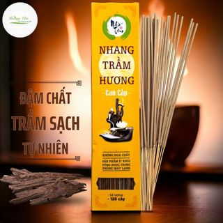 Nhang Trầm Hương cao cấp Nhã Tâm Hộp 100gram - Đậm chất trầm sạch tự nhiên 100%