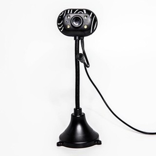Webcam 4 đèn Rõ Nét Có Micro Chân Cao