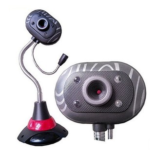 Webcam 4 đèn Rõ Nét Có Micro Chân Cao