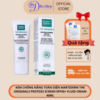 Kem Chống Nắng Toàn Diện - MartiDerm The Originals Proteos Screen SPF50+ Fluid Cream 40ml