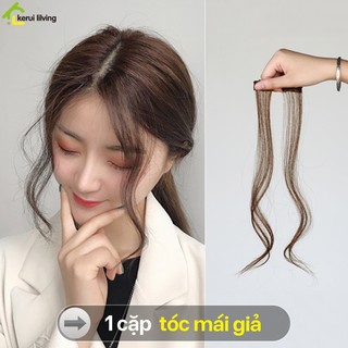 Mái giả hai mái AIGE, Tóc giả mái bay, Tóc giả 2 mái, Bộ tóc giả nữ, Tóc giả chất liệu lụa Hàn Quốc