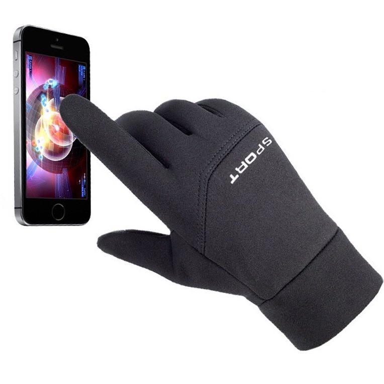 Găng tay nam chống nắng AUKULASIC cảm ứng điện thoại lót nỉ, kiểu dáng nam tính GTN88