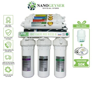 Máy lọc nước Nano Geyser RO ECO, Công nghệ lọc nước tinh khiết RO, Bảo hành 5 năm