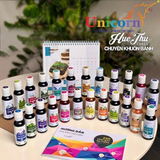 Màu thực phẩm Unicorn 60g (24 màu) làm bánh rau câu, bánh kem, nấu xôi