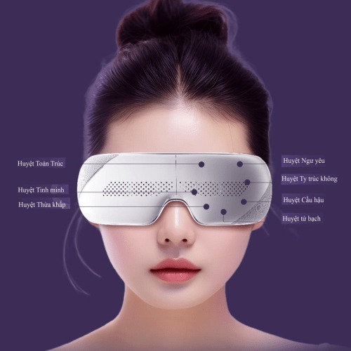 Máy massage mắt Jeeback XGEEK E10 xoa bóp thái dương với nhiệt nóng và nhạc thư giãn