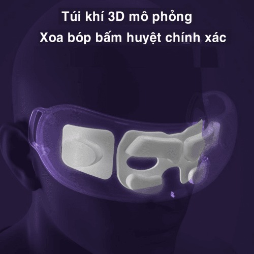 Máy massage mắt Jeeback XGEEK E10 xoa bóp thái dương với nhiệt nóng và nhạc thư giãn