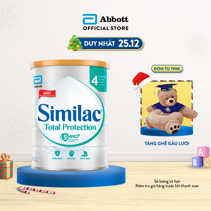 Thực phẩm bổ sung Similac Total Protection 4 900g/lon