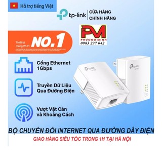 Bộ chuyển đổi internet qua đường dây điện giagbit av1000 tp-link tl-pa7017 kit - cam kết chính hãng