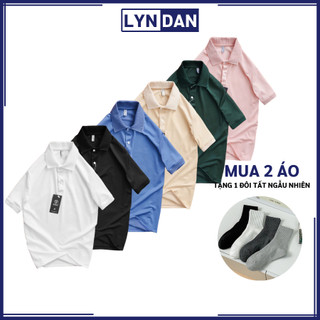 Áo polo LYNDAN cao cấp, áo thun nam gai cá xấu trơn cổ gân cực đẹp siêu hot