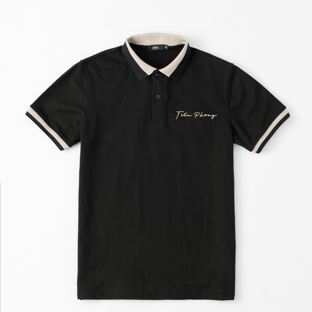 Áo Polo Nam Nữ, Áo Polo Thêu Tên Theo Yêu Cầu DEME Chất Vải Cotton Mềm Mịn, Chống Nhăn, Giữ Form Tốt