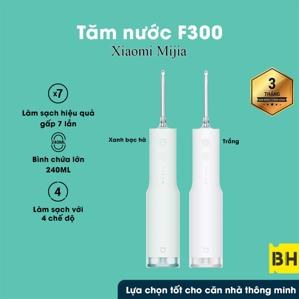 Máy Tăm Nước Xiaomi Mijia MEO703-F300 Vệ Sinh Răng Miệng 4 Chế Độ Làm Sạch - Hiệu quả hơn gấp 7 lần