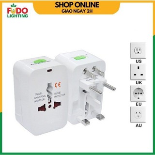 Ổ cắm du lịch đa năng Universal Travel Adapter 1200W nhiều đầu nhỏ gọn tiện lợi