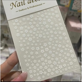 Sticker hoa dán móng 3d, miếng dán móng tay hình hoa.