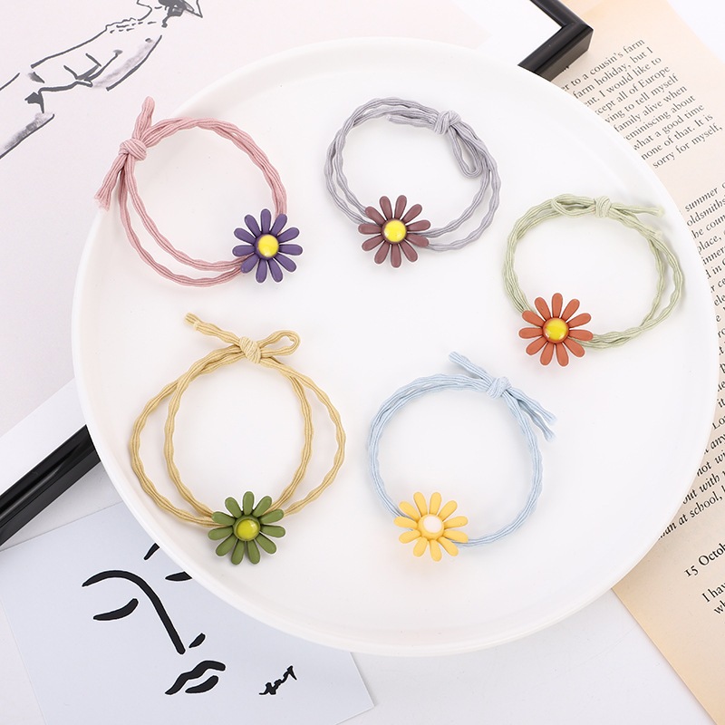 Dây Buộc Tóc Cao Su Đính Nơ Đơn Giản Thời Trang Dành Cho Nữ D02