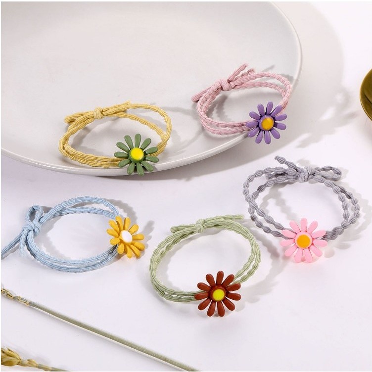 Dây Buộc Tóc Cao Su Đính Nơ Đơn Giản Thời Trang Dành Cho Nữ D02