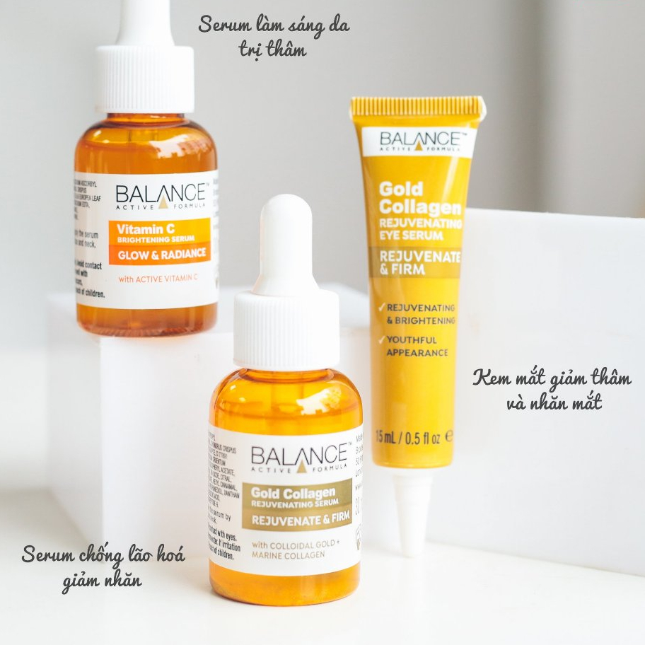 Tinh Chất Trẻ Hóa Và Căng Mịn Vùng Da Dưới Mắt Balance Gold + Marine Collagen Rejuvenating Eye Serum