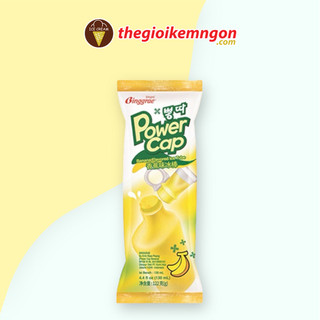 Kem ống chuối Hàn Quốc Binggrae Powercap Banana Flavored Ice Tube (130ML)
