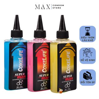Gel bôi trơn hậu môn Cokelife Superman Anal gel bôi trơn lâu khô tăng khoái cảm chai 85ml