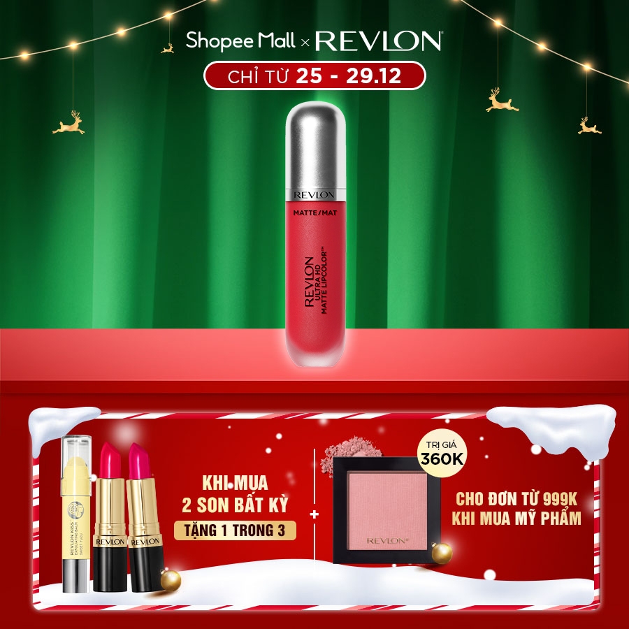 Son kem lì siêu nét Revlon Ultra HD Matte Lipcolor 5.9ml