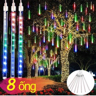  Đèn Led Sao Băng 8 ỐNG Trang Trí Ngoài Trời Siêu Giá Rẻ 