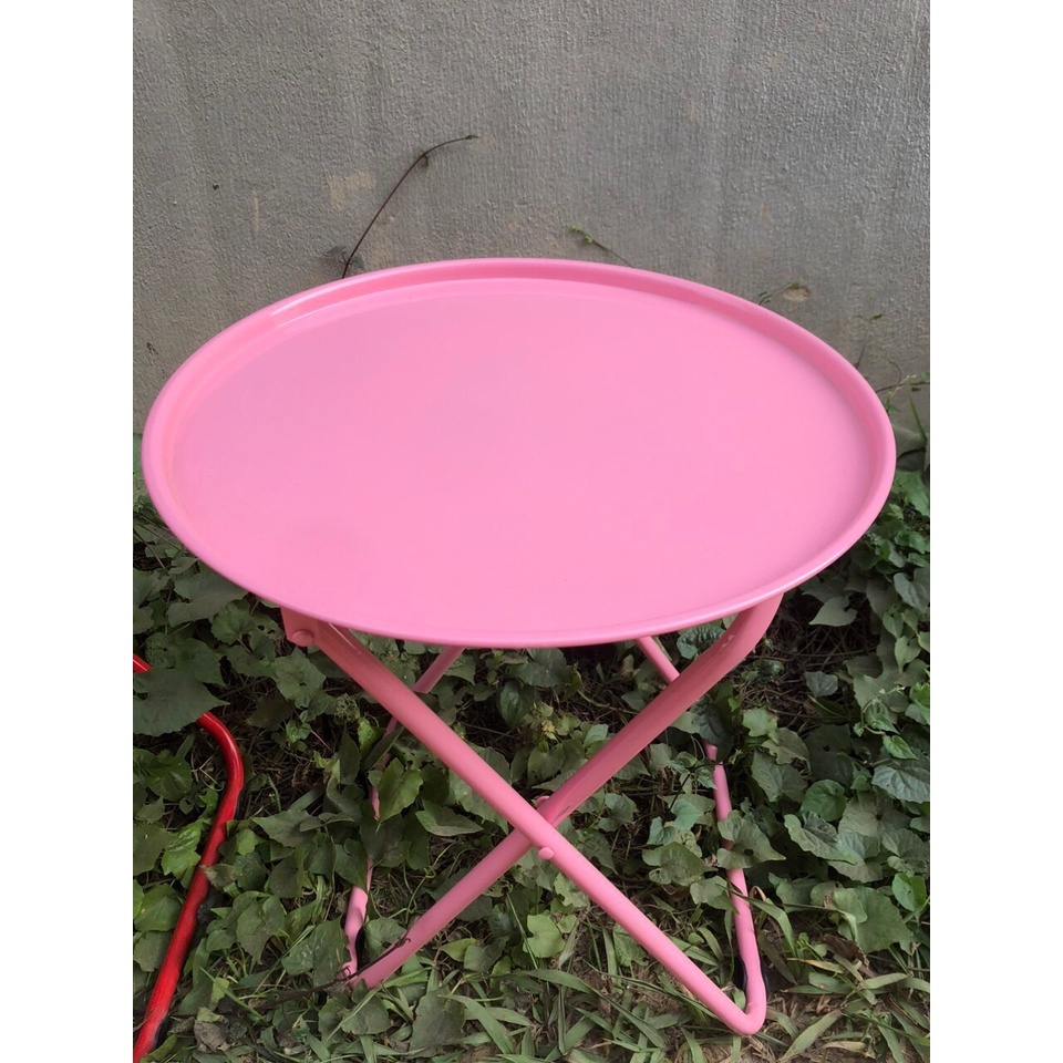 bàn trà chanh gấp gọn, bàn xếp dã ngoại, bàn xếp tròn sắt | BigBuy360 - bigbuy360.vn