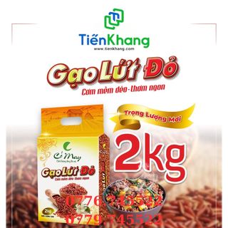 Gạo lứt đỏ cỏ may - túi 2kg