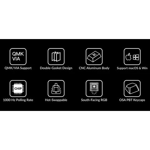 Bàn Phím Keychron Q3 Led RGB Hotswap  ,Bàn phím cơ cắm dây khung nhôm