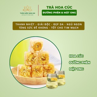 Trà hoa cúc đường phèn mật ong
