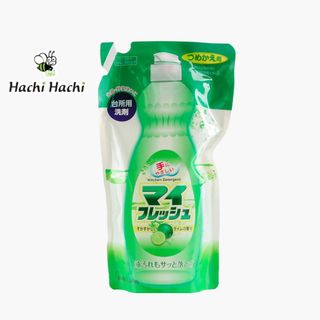 Nước rửa chén trung tính hương chanh Rocket Soap 500g (túi refill) - Hachi Hachi Japan Shop