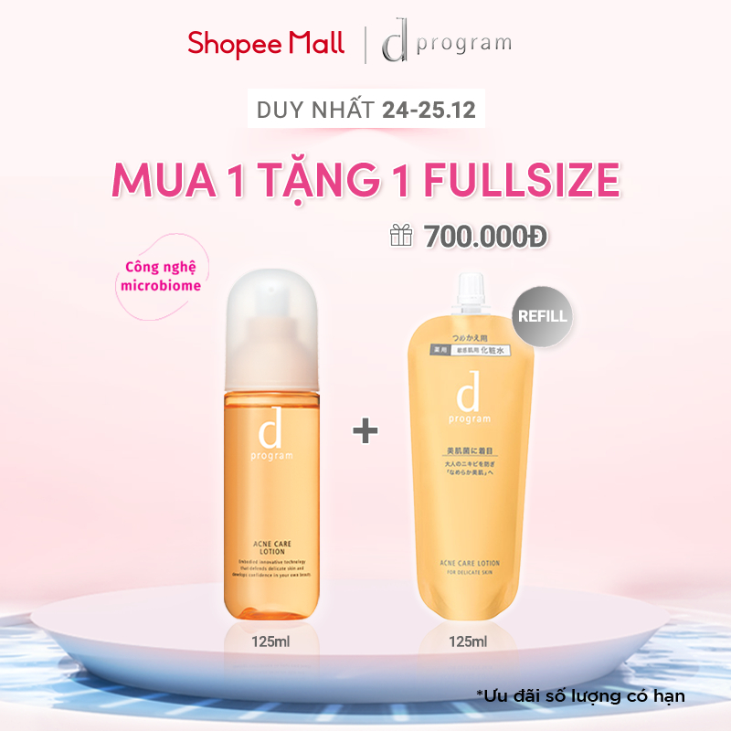 Nước cân bằng cho da mụn Dprogram Microbiome Acne care Lotion 125ml