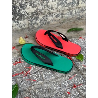 - dép sneaker buzz đỏ / xanh quai đen chính hãng