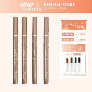 Bút kẻ mắt đầu mảnh sweet mint eyeliner màu đen nâu nội địa trung