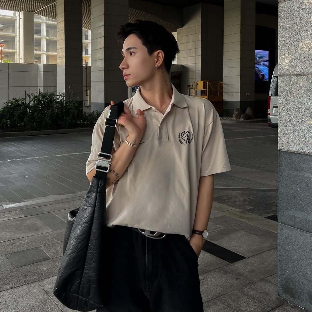 Áo Thun DirtyCoins Academy Regular Polo - Cream