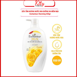 Sữa tắm nước hoa dưỡng da mềm mịn enchanteur 650gr